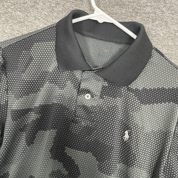 Ralph Lauren Other - Polo Ralph Lauren Geometric Camo Shirt Mens Size Small Gray Stretch‎ Pony Golf